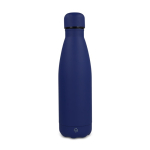 Thermoflasche aus recyceltem Edelstahl mit Soft-Touch 500 ml farbe dunkelblau