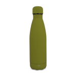 Thermoflasche aus recyceltem Edelstahl mit Soft-Touch 500 ml farbe olivgrün