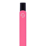 Kugelschreiber aus Recycling-Alu mit schwarzem Clip, blaue Tinte farbe rosa sechste Ansicht