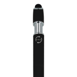Kugelschreiber aus Recycling-Aluminium, robuster Clip, blaue Tinte farbe schwarz sechste Ansicht