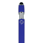 Kugelschreiber aus Recycling-Aluminium, robuster Clip, blaue Tinte farbe blau sechste Ansicht
