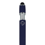 Kugelschreiber aus Recycling-Aluminium, robuster Clip, blaue Tinte farbe dunkelblau sechste Ansicht