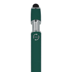 Kugelschreiber aus Recycling-Aluminium, robuster Clip, blaue Tinte farbe dunkelgrün sechste Ansicht