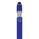 Kugelschreiber aus recyceltem Aluminium und schwarzer Tinte farbe blau sechste Ansicht