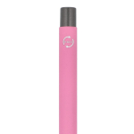 Alu-Kugelschreiber mit Soft-Touch, schlankem Gehäuse, schwarze Tinte farbe rosa sechste Ansicht
