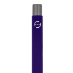 Alu-Kugelschreiber mit Soft-Touch, schlankem Gehäuse, schwarze Tinte farbe violett sechste Ansicht