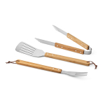 Grillset im Bambuskasten mit Grillbesteck farbe natürliche farbe dritte Ansicht