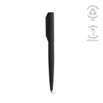 Drehkugelschreiber aus Recycling-Aluminium, schwarze Tinte farbe schwarz