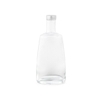 Glasflasche aus der EU mit silbernem auslaufsicherem Deckel 700ml farbe transparent