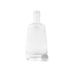 Glasflasche aus der EU mit silbernem auslaufsicherem Deckel 700ml farbe transparent zweite Ansicht