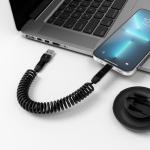 All-in-One-Kabel aus Recycling-Kunststoff mit 60W-Schnellladung farbe schwarz Ansicht der Umgebung