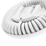 All-in-One-Kabel aus Recycling-Kunststoff mit 60W-Schnellladung farbe weiß Detailansicht