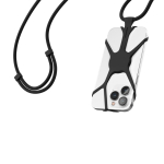Verstellbares Nylon-Lanyard bis 150 cm für das Handy farbe schwarz zweite Ansicht