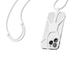 Verstellbares Nylon-Lanyard bis 150 cm für das Handy farbe weiß zweite Ansicht