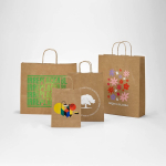 Recycelte Kraftpapiertüte mit FSC-Zertifizierung 115 g/m²