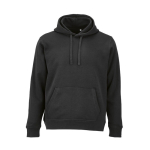 Unisex-Kapuzenpullover aus Bio-Baumwolle 300 g/m² farbe schwarz Ansicht von vorne