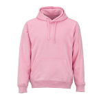 Unisex-Kapuzenpullover aus Bio-Baumwolle 300 g/m² farbe rosa Ansicht von vorne