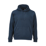 Unisex-Kapuzenpullover aus Bio-Baumwolle 300 g/m² farbe marineblau Ansicht von vorne
