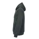 Unisex-Kapuzenpullover aus Bio-Baumwolle 300 g/m² farbe dunkelgrün dritte Ansicht