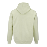 Unisex-Kapuzenpullover aus Bio-Baumwolle 300 g/m² farbe pastelgrün Ansicht von hinten
