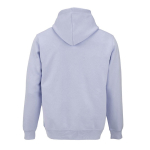 Unisex-Kapuzenpullover aus Bio-Baumwolle 300 g/m² farbe pastellblau Ansicht von hinten