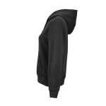 Damen-Kapuzenpullover aus Bio-Baumwolle 300 g/m² Bondi farbe schwarz dritte Ansicht