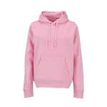 Damen-Kapuzenpullover aus Bio-Baumwolle 300 g/m² Bondi farbe rosa Ansicht von vorne