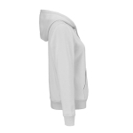 Damen-Kapuzenpullover aus Bio-Baumwolle 300 g/m² Bondi farbe hellgrau zweite Ansicht