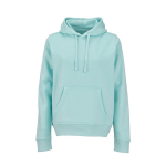 Damen-Kapuzenpullover aus Bio-Baumwolle 300 g/m² Bondi farbe hellgrün Ansicht von vorne
