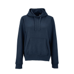 Damen-Kapuzenpullover aus Bio-Baumwolle 300 g/m² Bondi farbe marineblau Ansicht von vorne