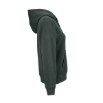 Damen-Kapuzenpullover aus Bio-Baumwolle 300 g/m² Bondi farbe dunkelgrün zweite Ansicht
