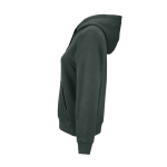 Damen-Kapuzenpullover aus Bio-Baumwolle 300 g/m² Bondi farbe dunkelgrün dritte Ansicht