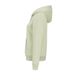 Damen-Kapuzenpullover aus Bio-Baumwolle 300 g/m² Bondi farbe pastelgrün dritte Ansicht