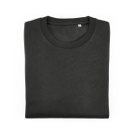 Unisex-Sweatshirt aus Bio-Baumwolle, angeraut 300g/m² Waikiki farbe schwarz zweite Ansicht von vorne