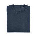 Unisex-Sweatshirt aus Bio-Baumwolle, angeraut 300g/m² Waikiki farbe marineblau zweite Ansicht von vorne