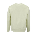 Unisex-Sweatshirt aus Bio-Baumwolle, angeraut 300g/m² Waikiki farbe pastelgrün Ansicht von hinten