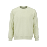 Unisex-Sweatshirt aus Bio-Baumwolle, angeraut 300g/m² Waikiki farbe pastelgrün Ansicht von vorne