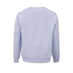 Unisex-Sweatshirt aus Bio-Baumwolle, angeraut 300g/m² Waikiki farbe pastellblau Ansicht von hinten