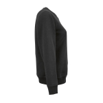 Damen-Sweatshirt aus Bio-Baumwolle Rundhals 300 g/m² Waikiki farbe schwarz zweite Ansicht