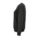 Damen-Sweatshirt aus Bio-Baumwolle Rundhals 300 g/m² Waikiki farbe schwarz dritte Ansicht