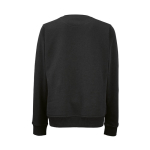Damen-Sweatshirt aus Bio-Baumwolle Rundhals 300 g/m² Waikiki farbe schwarz Ansicht von hinten