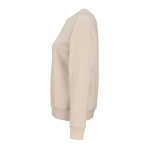 Damen-Sweatshirt aus Bio-Baumwolle Rundhals 300 g/m² Waikiki farbe beige dritte Ansicht