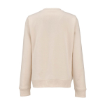 Damen-Sweatshirt aus Bio-Baumwolle Rundhals 300 g/m² Waikiki farbe beige Ansicht von hinten