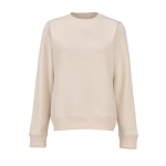 Damen-Sweatshirt aus Bio-Baumwolle Rundhals 300 g/m² Waikiki farbe beige Ansicht von vorne