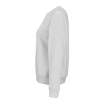 Damen-Sweatshirt aus Bio-Baumwolle Rundhals 300 g/m² Waikiki farbe hellgrau dritte Ansicht