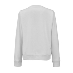 Damen-Sweatshirt aus Bio-Baumwolle Rundhals 300 g/m² Waikiki farbe hellgrau Ansicht von hinten