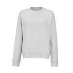 Damen-Sweatshirt aus Bio-Baumwolle Rundhals 300 g/m² Waikiki farbe hellgrau Ansicht von vorne