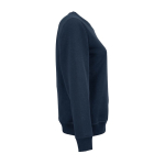 Damen-Sweatshirt aus Bio-Baumwolle Rundhals 300 g/m² Waikiki farbe marineblau zweite Ansicht