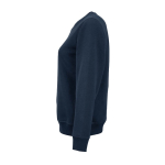 Damen-Sweatshirt aus Bio-Baumwolle Rundhals 300 g/m² Waikiki farbe marineblau dritte Ansicht