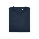 Damen-Sweatshirt aus Bio-Baumwolle Rundhals 300 g/m² Waikiki farbe marineblau zweite Ansicht von vorne
